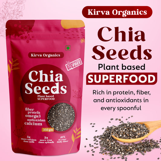 Chia Seeds 350g - Rich in Omega 3, Protein & Fibre